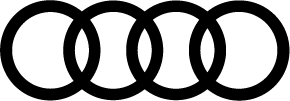 Audi Logo in Schwarz